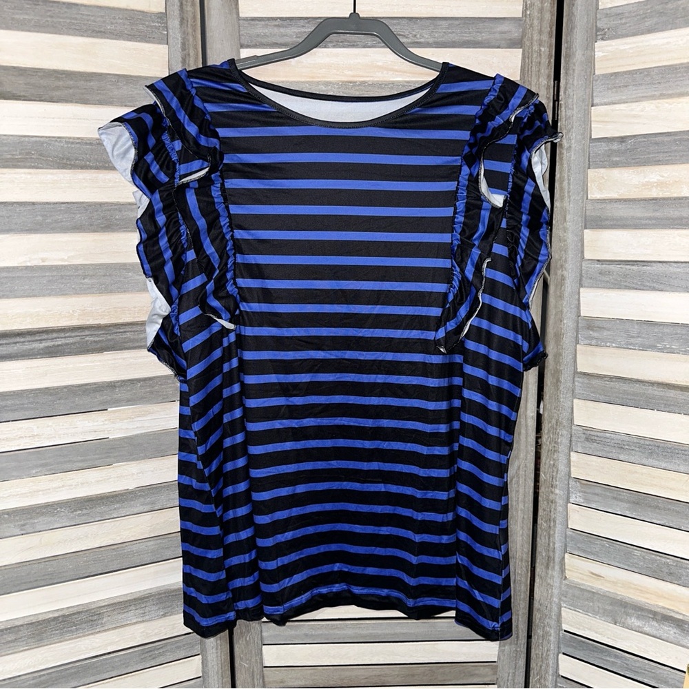 Shein Curve Flutter Ruffle Top - 4XL